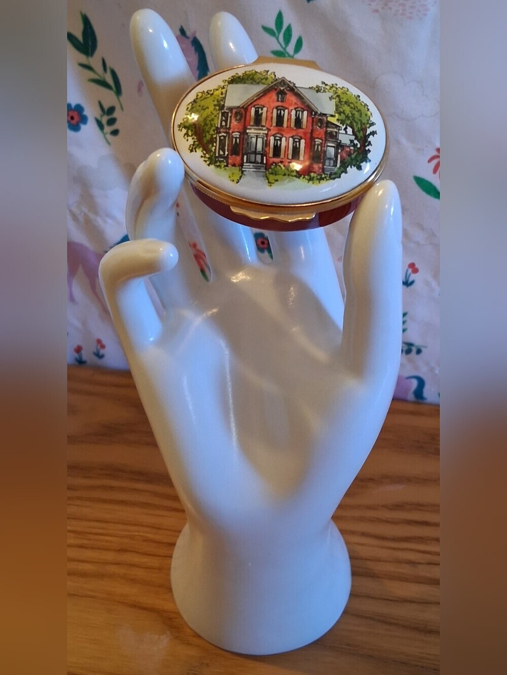EUC Vintage 90s Tiffany & Co. Enamel Home Is Where The Heart Is Trinket Box